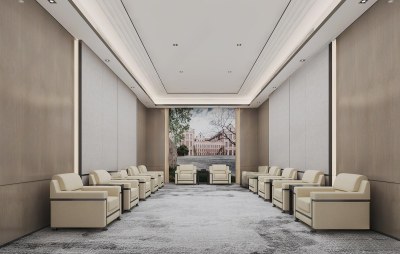 现代接待室3D模型下载
